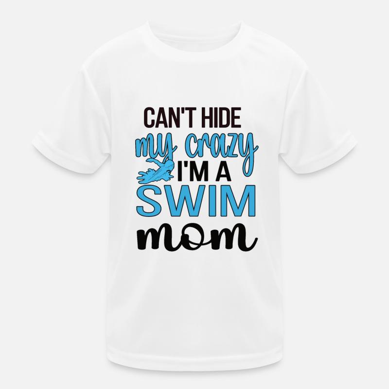 Schwimmmama Mutter Von Schwimmer Schwimm-Mama Kinder Funktions-T-Shirt
