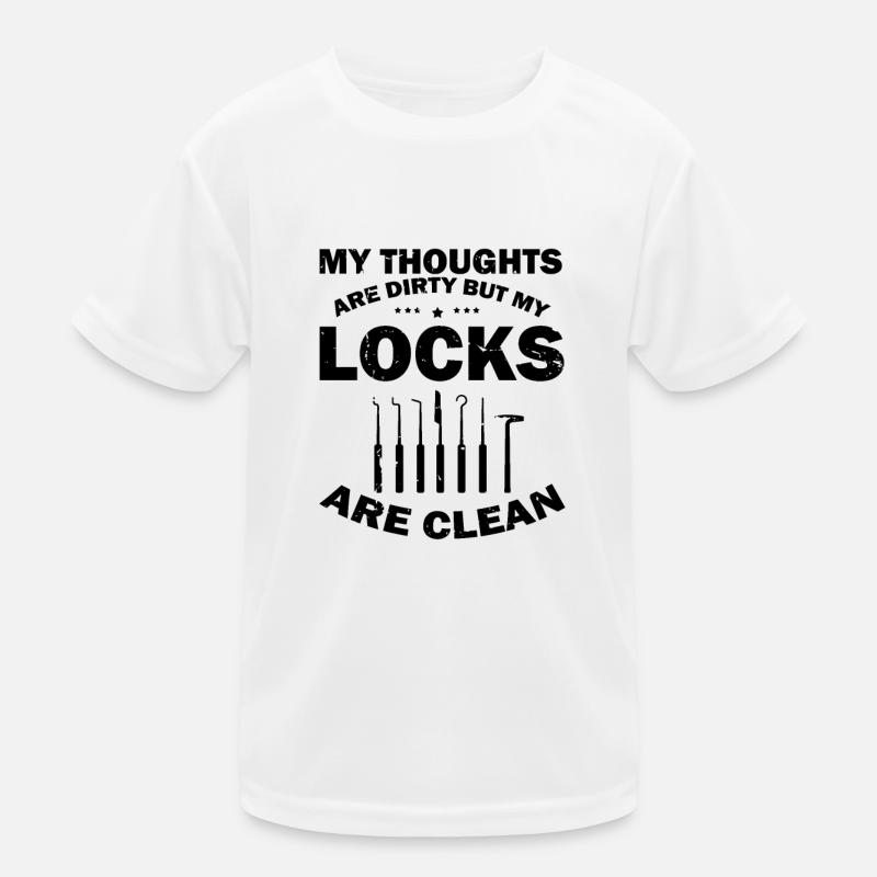 Dirty Sinks Clean Lock Design T-shirt sport Enfant