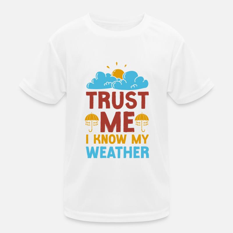 Meteorologist Weather Forecast Kids Functional T-Shirt