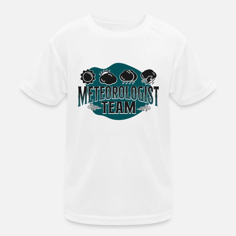 Meteorologist Weather Forecast Kids Functional T-Shirt