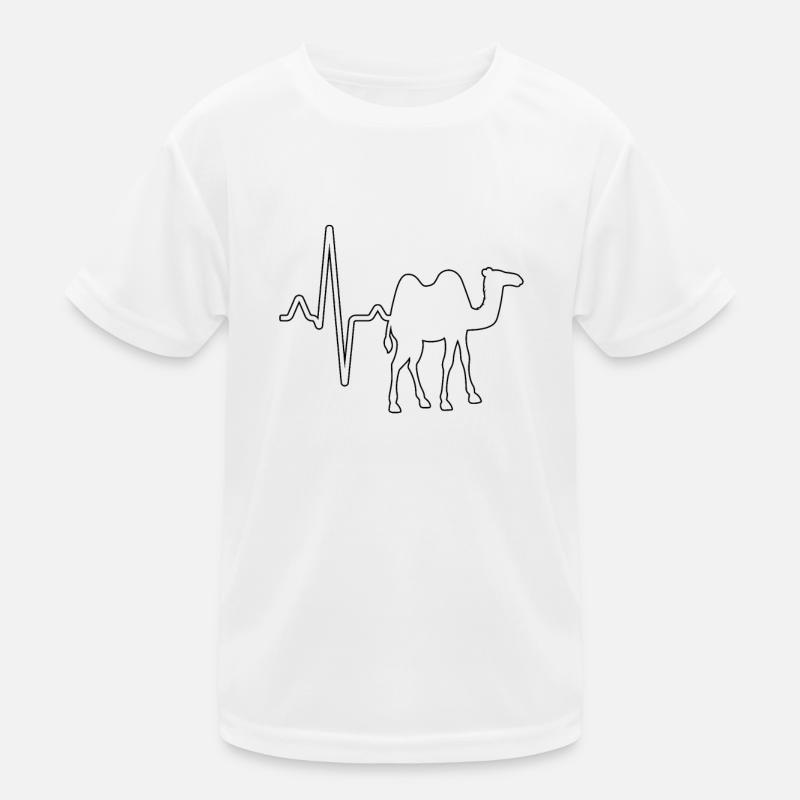 Dromedar Kamel Herzschlag Kinder Funktions-T-Shirt