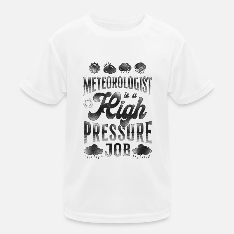 Meteorologist Weather Forecast Kids Functional T-Shirt