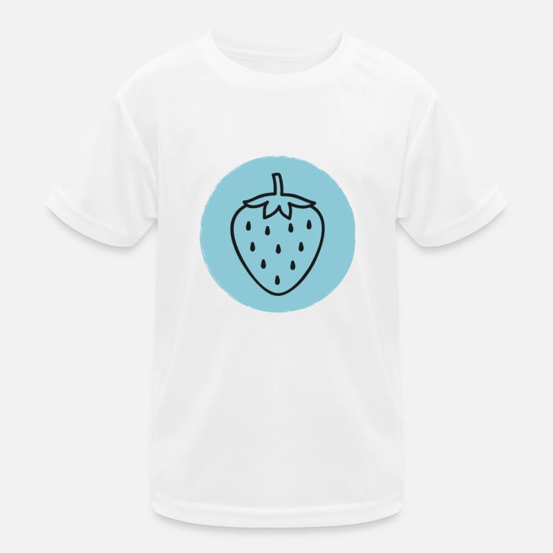 Erdbeere Kinder Funktions-T-Shirt