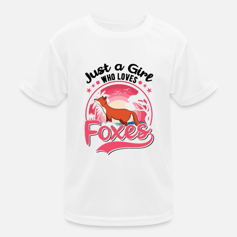 Fuchs Mädchen Geschenk Kinder Funktions-T-Shirt