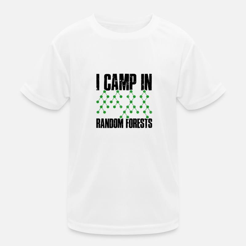 I camp in random forests - networks Kids Functional T-Shirt