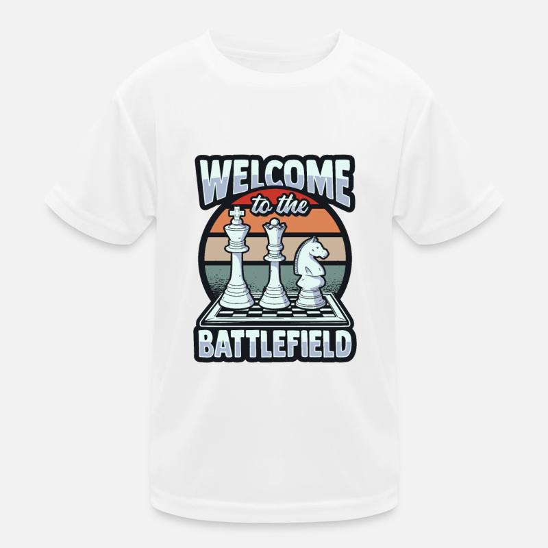 Chess Chessboard Chess Player Kids Functional T-Shirt