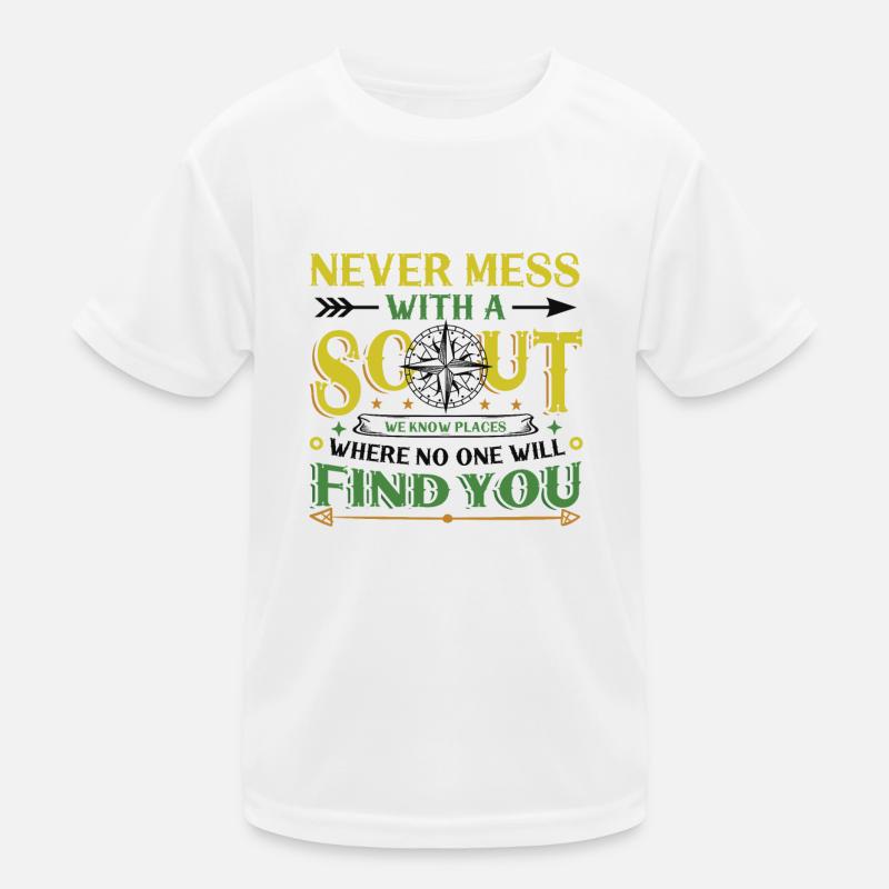 Never mess with a scout Kids Functional T-Shirt