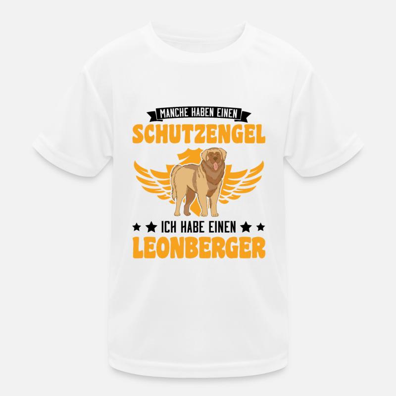 Leonberger Schutzengel Kinder Funktions-T-Shirt