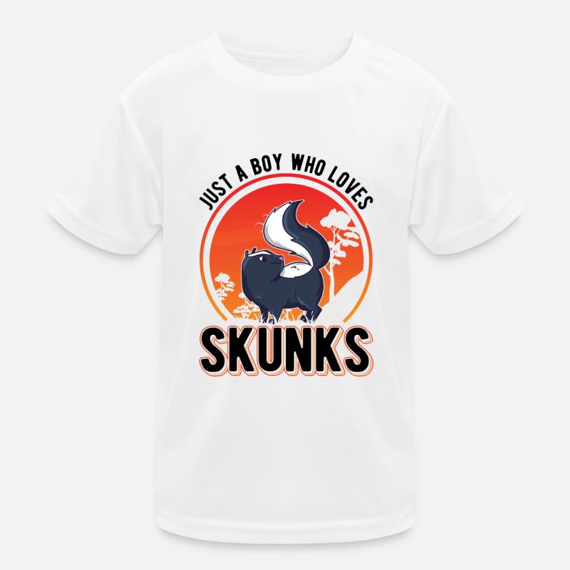 Skunk Boy Skunk Kids Functional T-Shirt