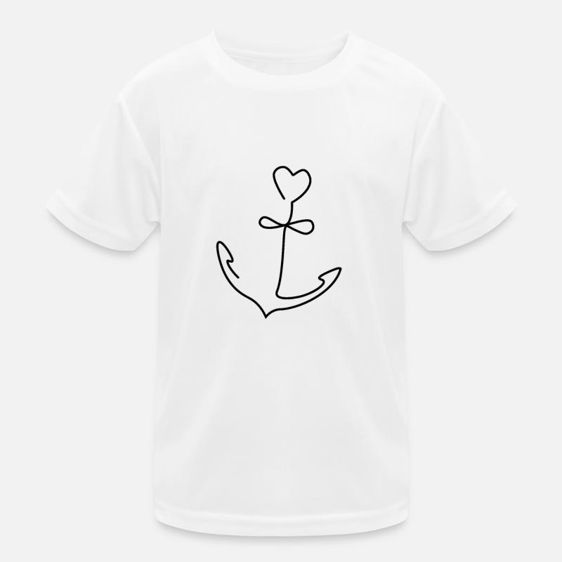 Ancre maritime T-shirt sport Enfant