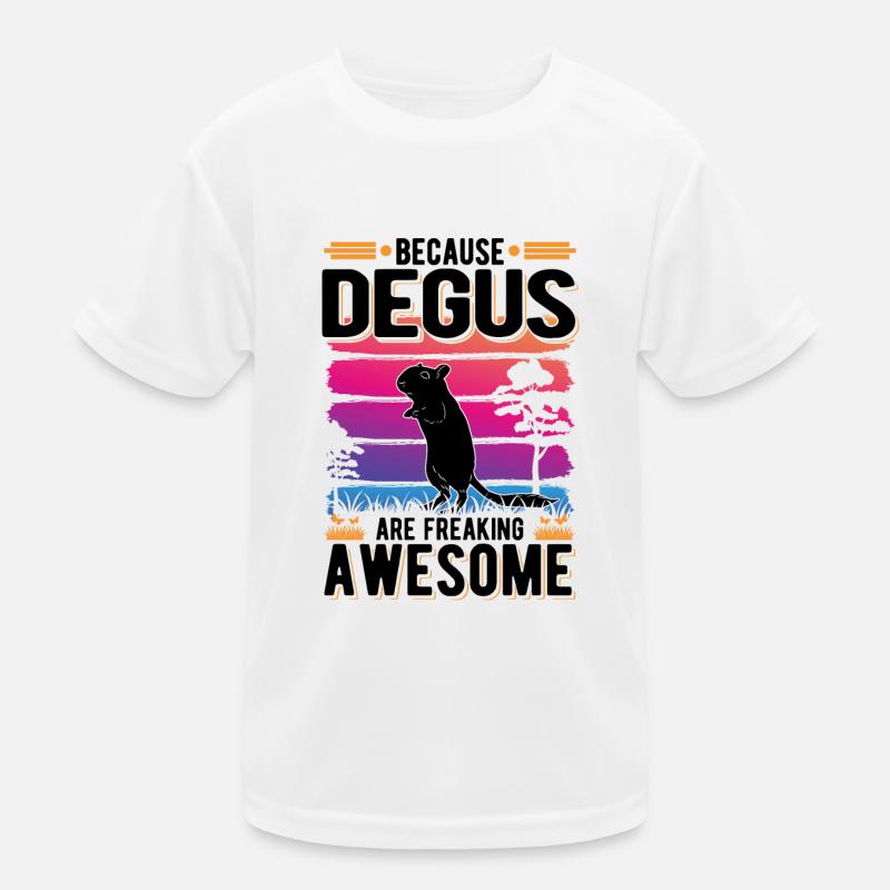 Because Degus are freaking awesome Kinder Funktions-T-Shirt