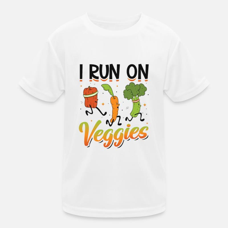 Je cours pour Veggies T-shirt sport Enfant