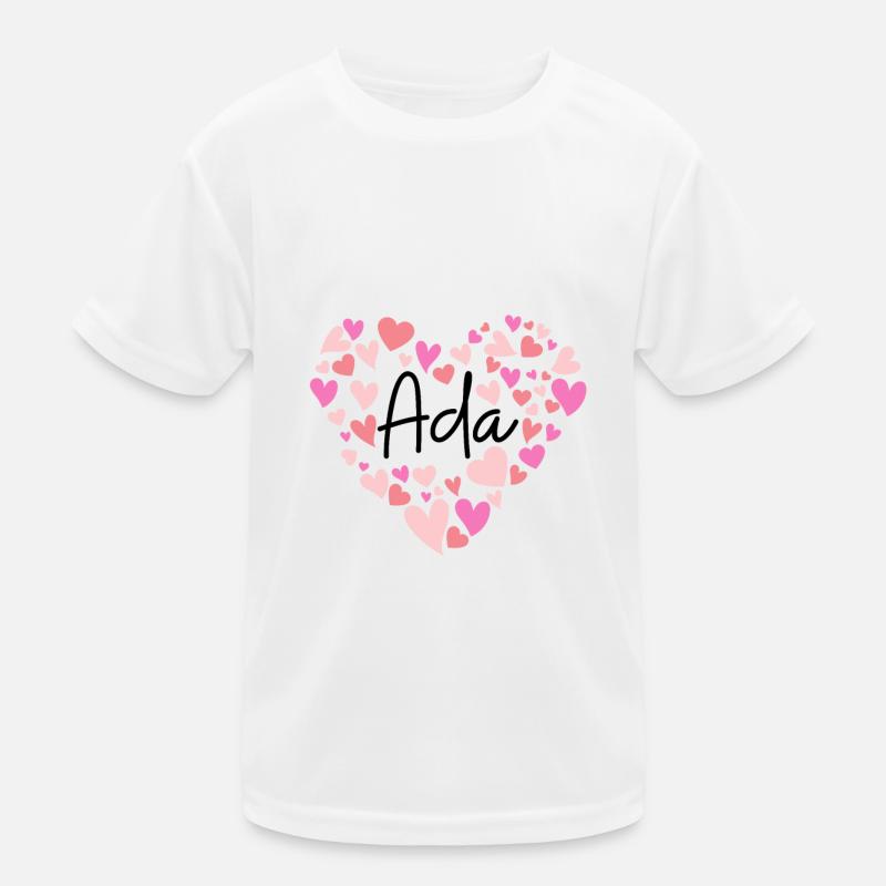 I love Ada - hearts for Ada Kids Functional T-Shirt