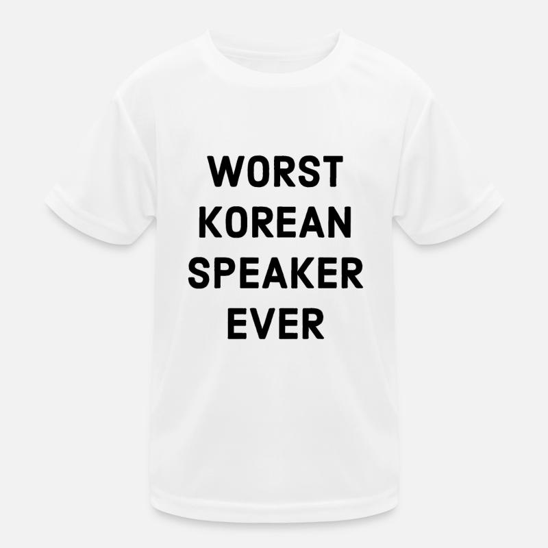 Poor Korean language Kids Functional T-Shirt