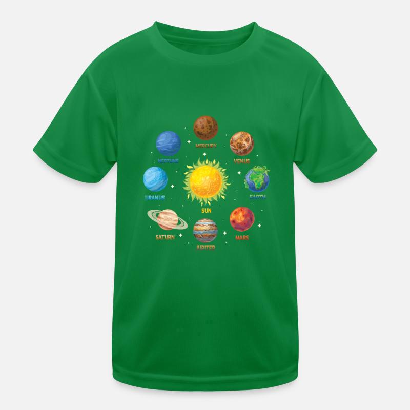 Planet Solar System Kids Functional T-Shirt