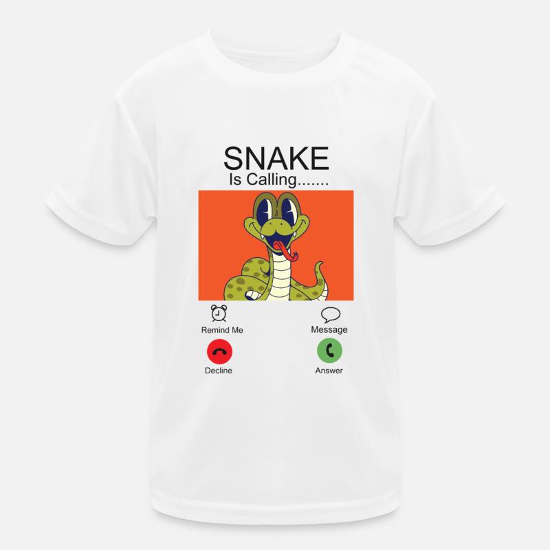 Serpent Serpent Téléphone Affichage Serpent T-shirt sport Enfant