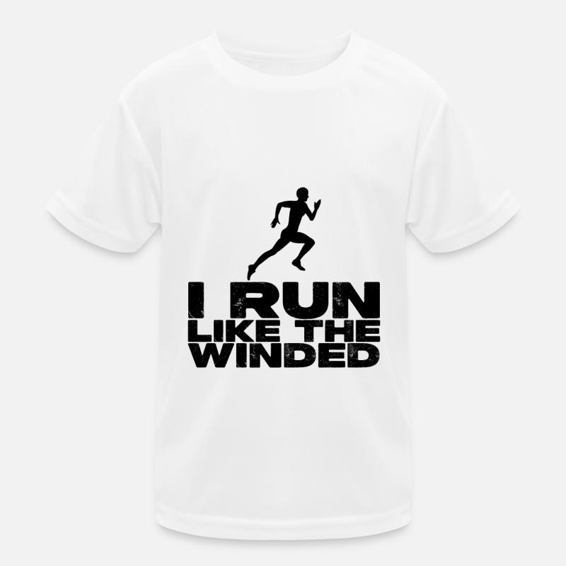 I Run Like The Winded 2 Kinder Funktions-T-Shirt