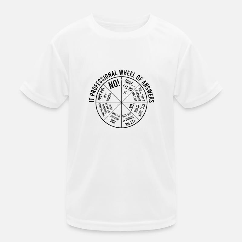 Antwortrad für IT-Experten - Code Kinder Funktions-T-Shirt