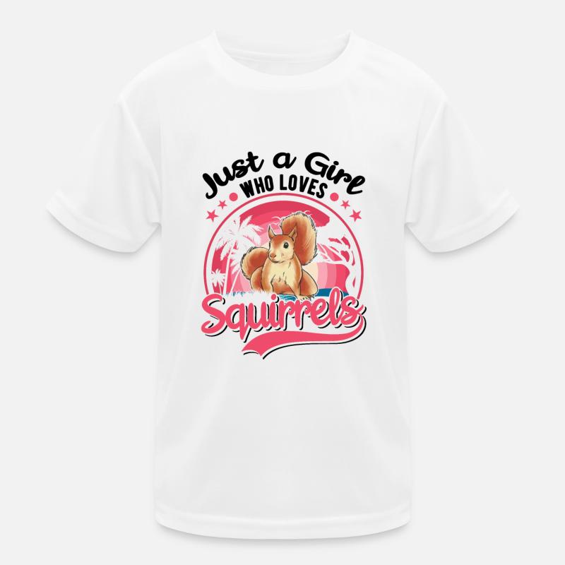 Squirrel Girl Squirrel Grey Squirrel Kids Functional T-Shirt