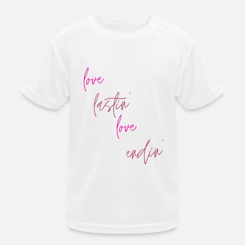 Liebe bleibt Kinder Funktions-T-Shirt