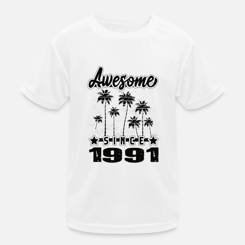 Awesome Since 1991 Kinder Funktions-T-Shirt