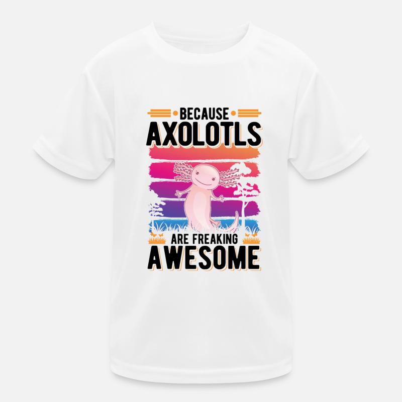 Because Axolotls are freaking awesome tail lurch Kids Functional T-Shirt