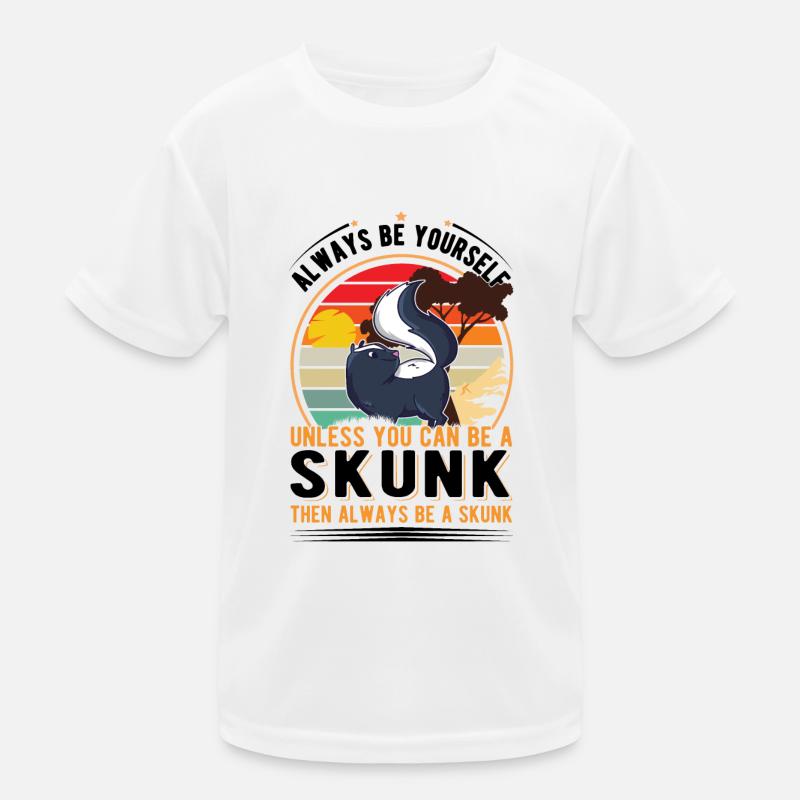 Stinktier Geschenk Skunk Kinder Funktions-T-Shirt