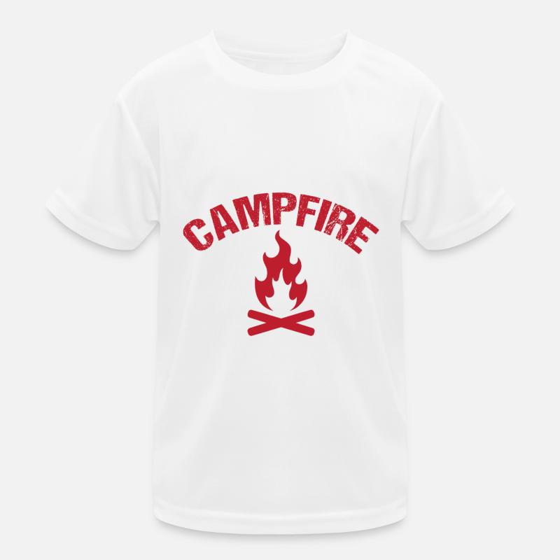 Campfire - Kids Functional T-Shirt - white