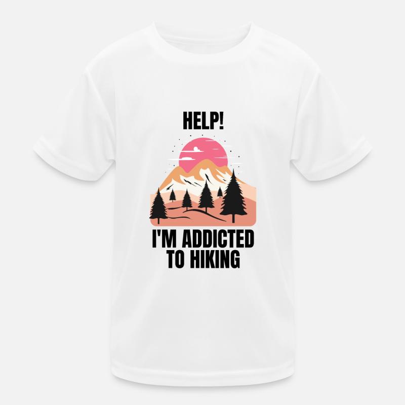 lustiges Wandern Kinder Funktions-T-Shirt