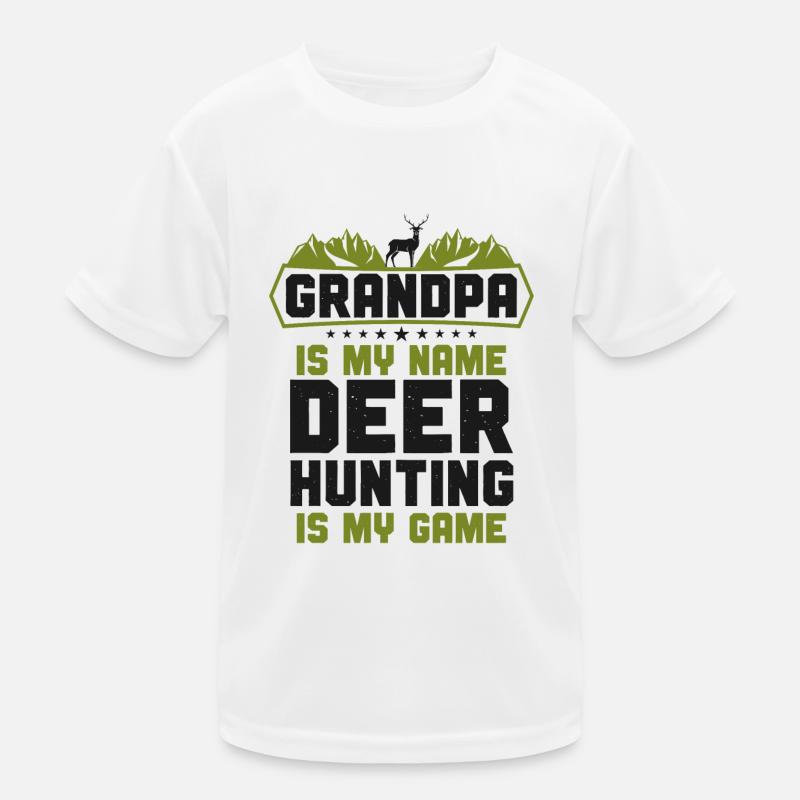 Buck Deer Hunting Hunter Kinder Funktions-T-Shirt