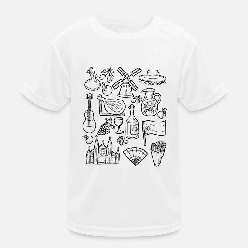 Spain Kids Functional T-Shirt