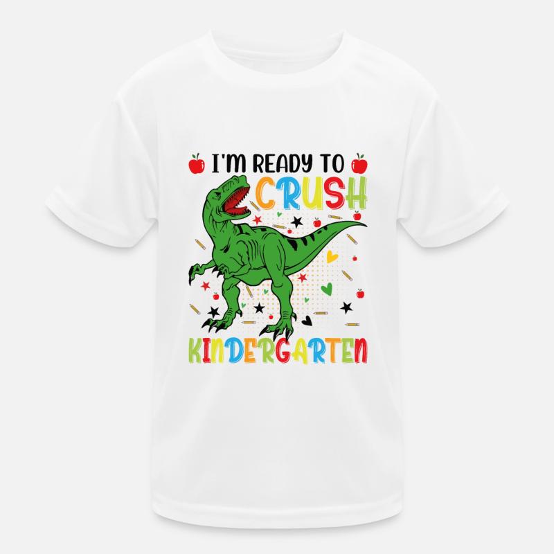 Ich bin bereit, den Kindergarten zu zerquetschen Kinder Funktions-T-Shirt