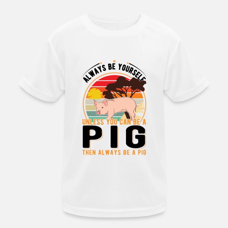 Pigs Gift Pig Farmer Kids Functional T-Shirt