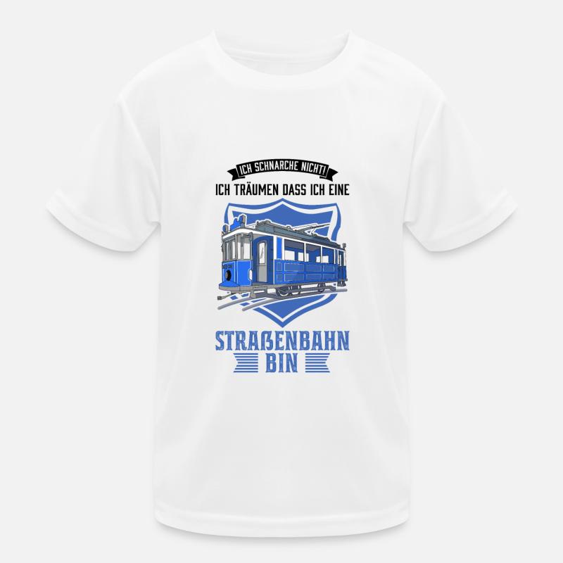 Straßenbahn Geschenk Straßenbahnfahrer Tram S-Bahn Kinder Funktions-T-Shirt