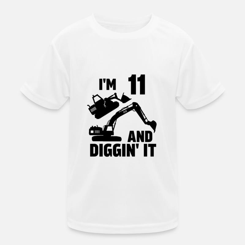 Ich bin 11 und Diggin' It Kinder Funktions-T-Shirt