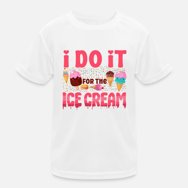 Ice Cream Cone Popsicle I Do It Kinder Funktions-T-Shirt