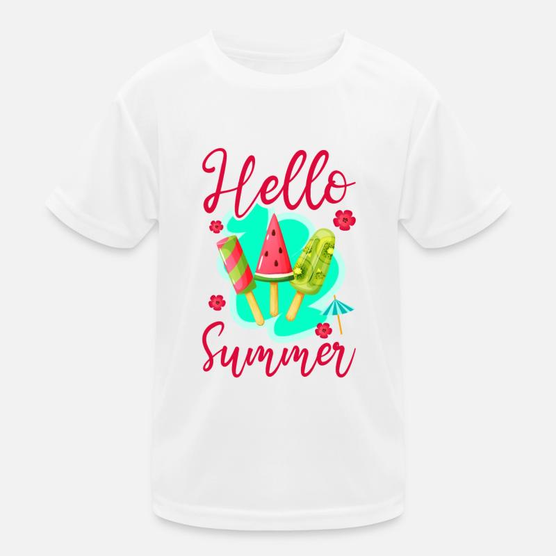 Crème glacée Popsicle Hello Summer T-shirt sport Enfant