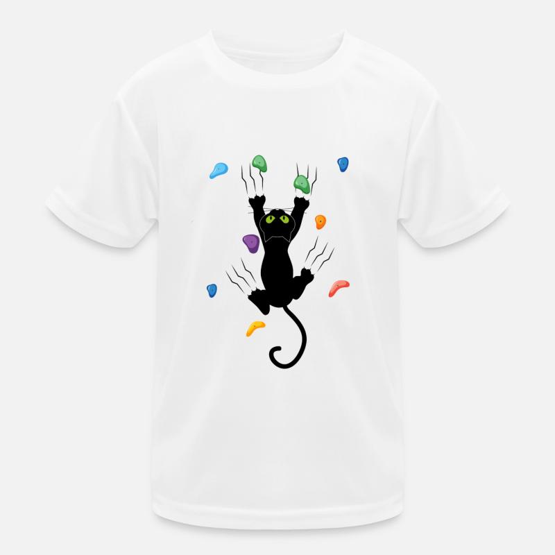 Rocher Chat Escalade Escalade Escalade Trekking T-shirt sport Enfant