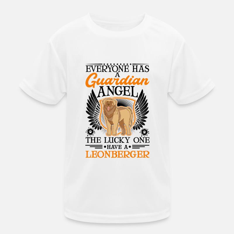 Leonberger Schutzengel Kinder Funktions-T-Shirt