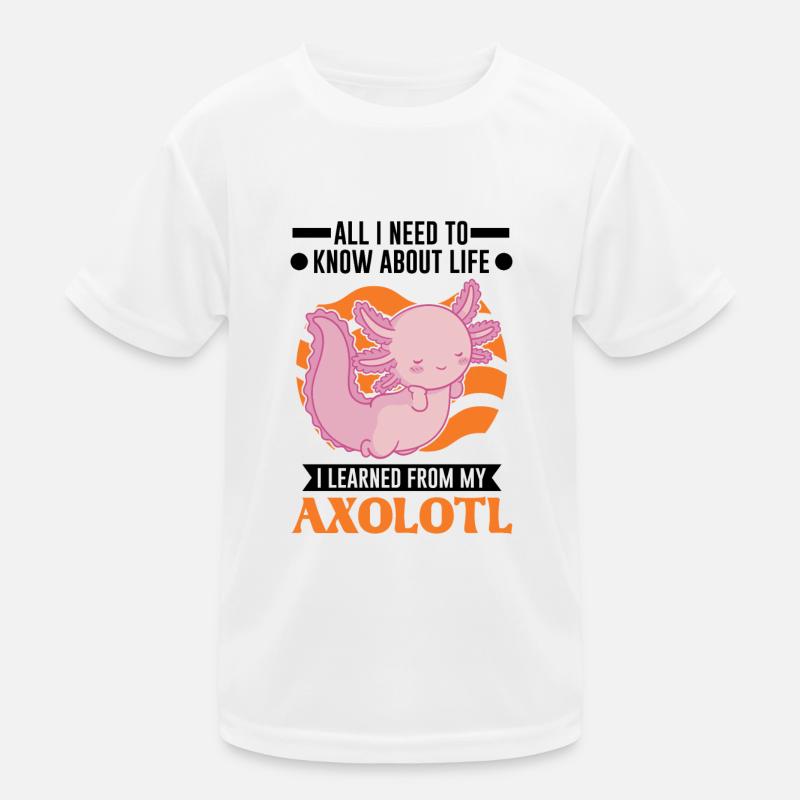 Axolotl Gift Tail Lurch Kids Functional T-Shirt