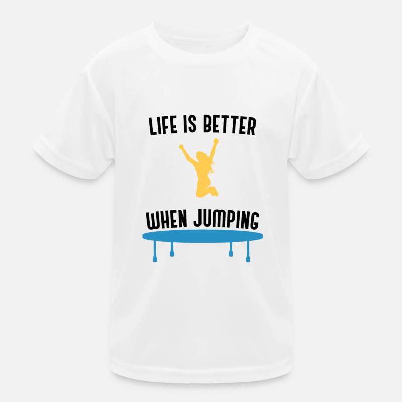 Citation ironique de saut de trampoline Hobby T-shirt sport Enfant