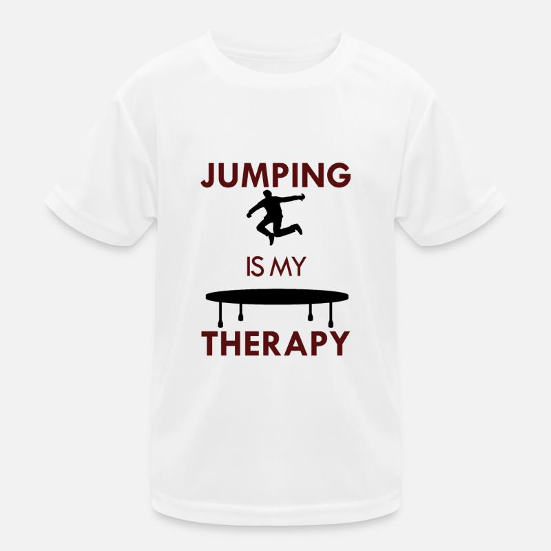 Jumping as Therapy Pull pour trampoline T-shirt sport Enfant