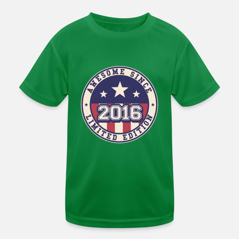 Awesome Since 2016 6. Geburtstag Kinder Funktions-T-Shirt