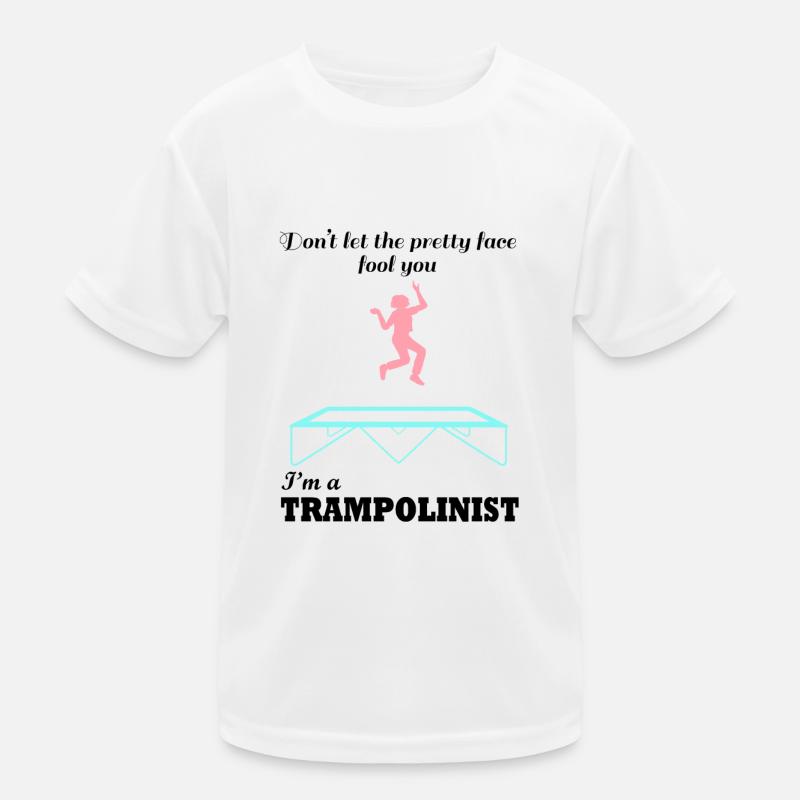 Ironisches Zitat Trampolin-Spring-Trampolinist Kinder Funktions-T-Shirt