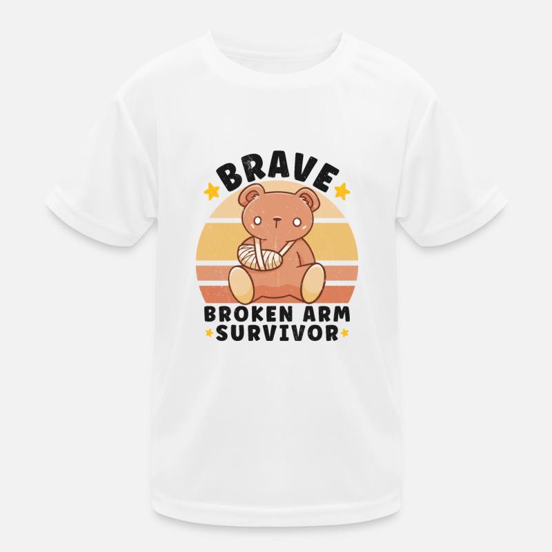 Broken Hand Broken Arm Broken Bones Funny Broken Kinder Funktions-T-Shirt
