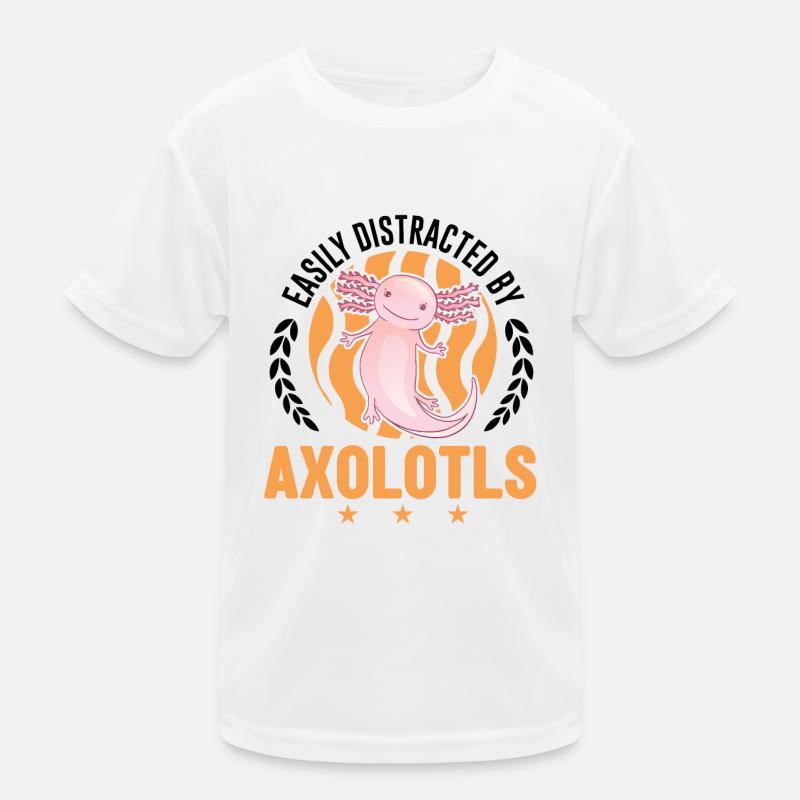 Facilement distrait par Axolotls Tail Luch T-shirt sport Enfant