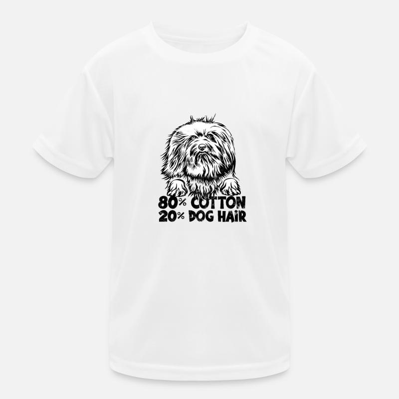 80% Baumwolle 20% Hundehaar - Hundepfleger Kinder Funktions-T-Shirt