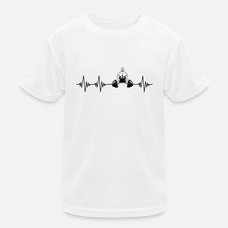 rythme cardiaque de dynamophilie T-shirt sport Enfant