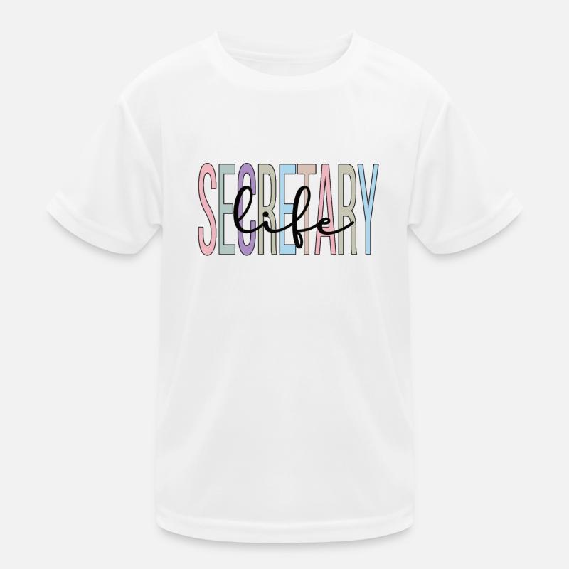 Secretary Proud office workers Appreciation Kids Functional T-Shirt