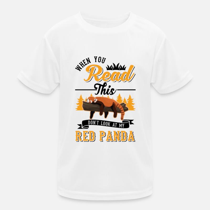 Panda Rouge Cadeau Chat Ours T-shirt sport Enfant